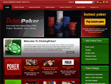 Tablet Screenshot of clickingpoker.com